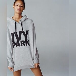 IVY PARK Light Gray Oversized Hoodie